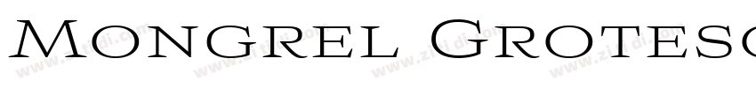 Mongrel Grotesque Re字体转换